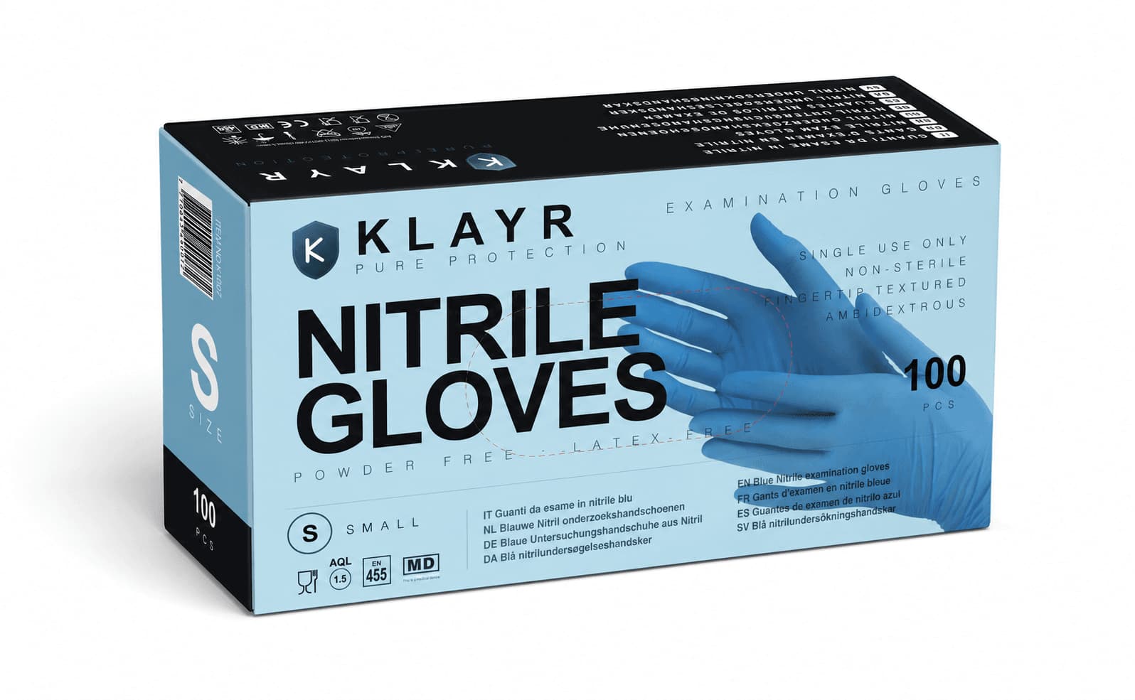 KLAYR Bleu - gants nitrile